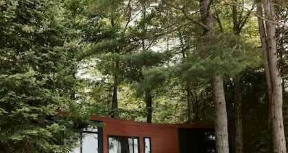 Gorgeous Tiny House Nestled Amidst Trees and Fire Pit Provided in Petawawa, Ontario