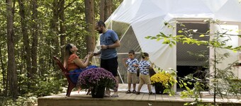 Fantastic Dome Nestled Amidst Trees and Barbecue Provided in Petawawa, Ontario