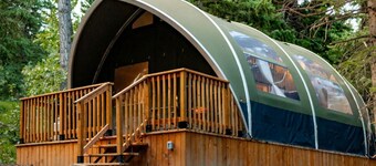 Unique Tented Cabin Fully Furnished and Equipped Perfect for Groups or Families in Alberta