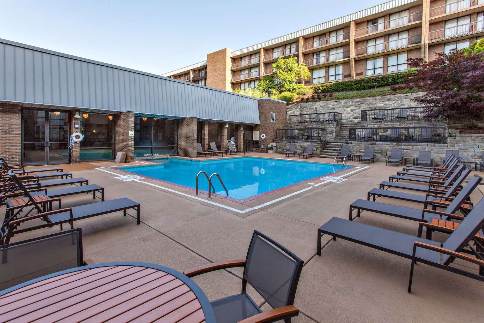 Indoor pool, a heated pool