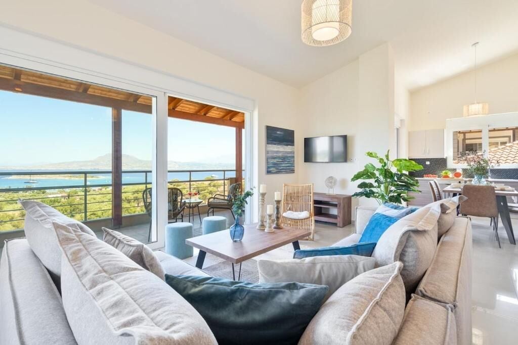 Villa luxueuse, vue sur la montagne | Aire de séjour
