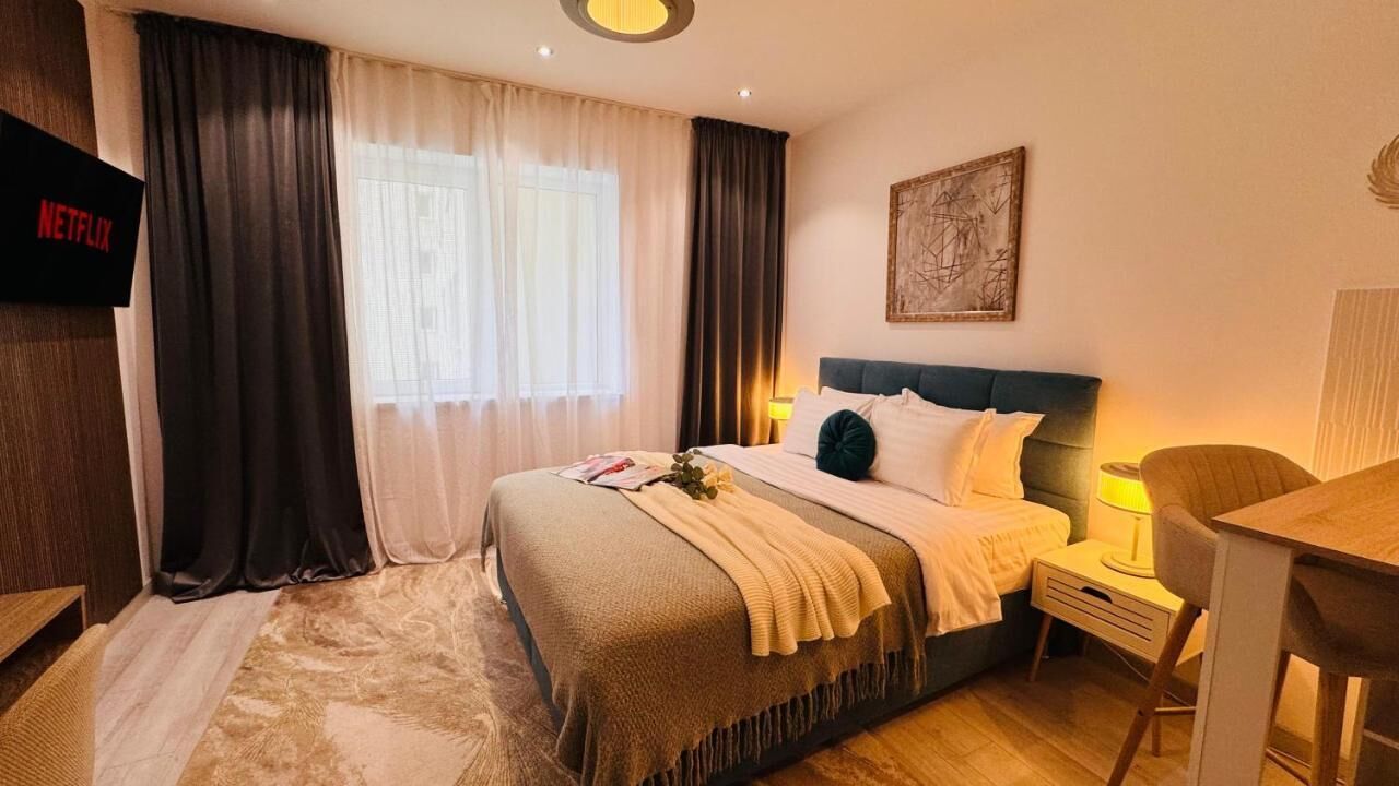Estúdio conforto, 1 cama de casal, para não fumantes | Cortinas blackout, Wi-Fi de cortesia