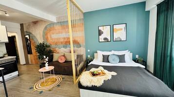 Cortinas blackout, tabla de planchar con plancha y wifi gratis