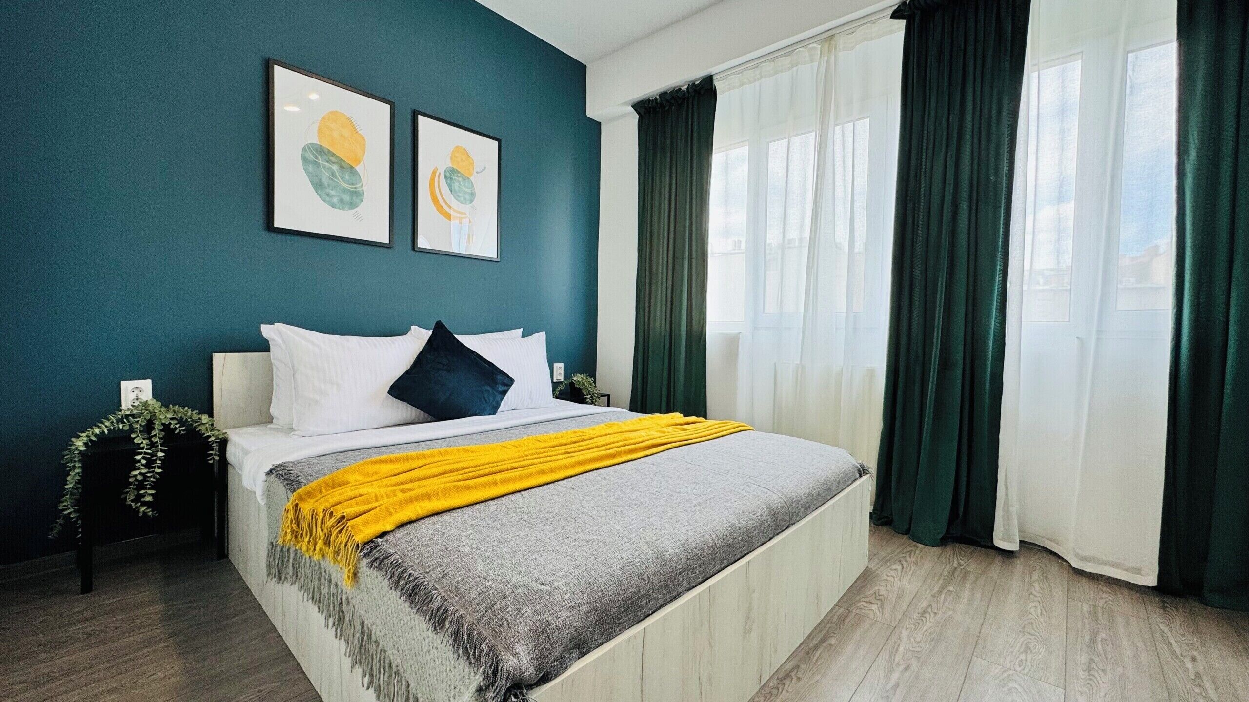 Apartamento conforto, 1 cama de casal e sofá-cama, para não fumantes | Cortinas blackout, ferros/tábuas de passar roupa, Wi-Fi de cortesia