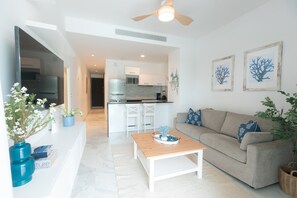 Living area - Condo ideal for couples 7 min from the beach (Punta Cana)