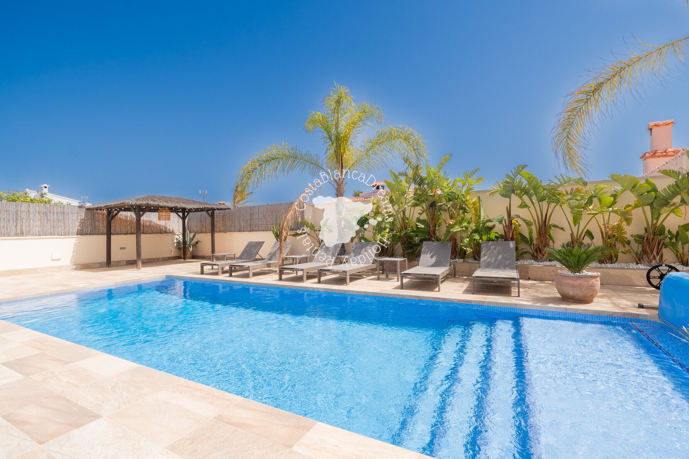 A heated pool