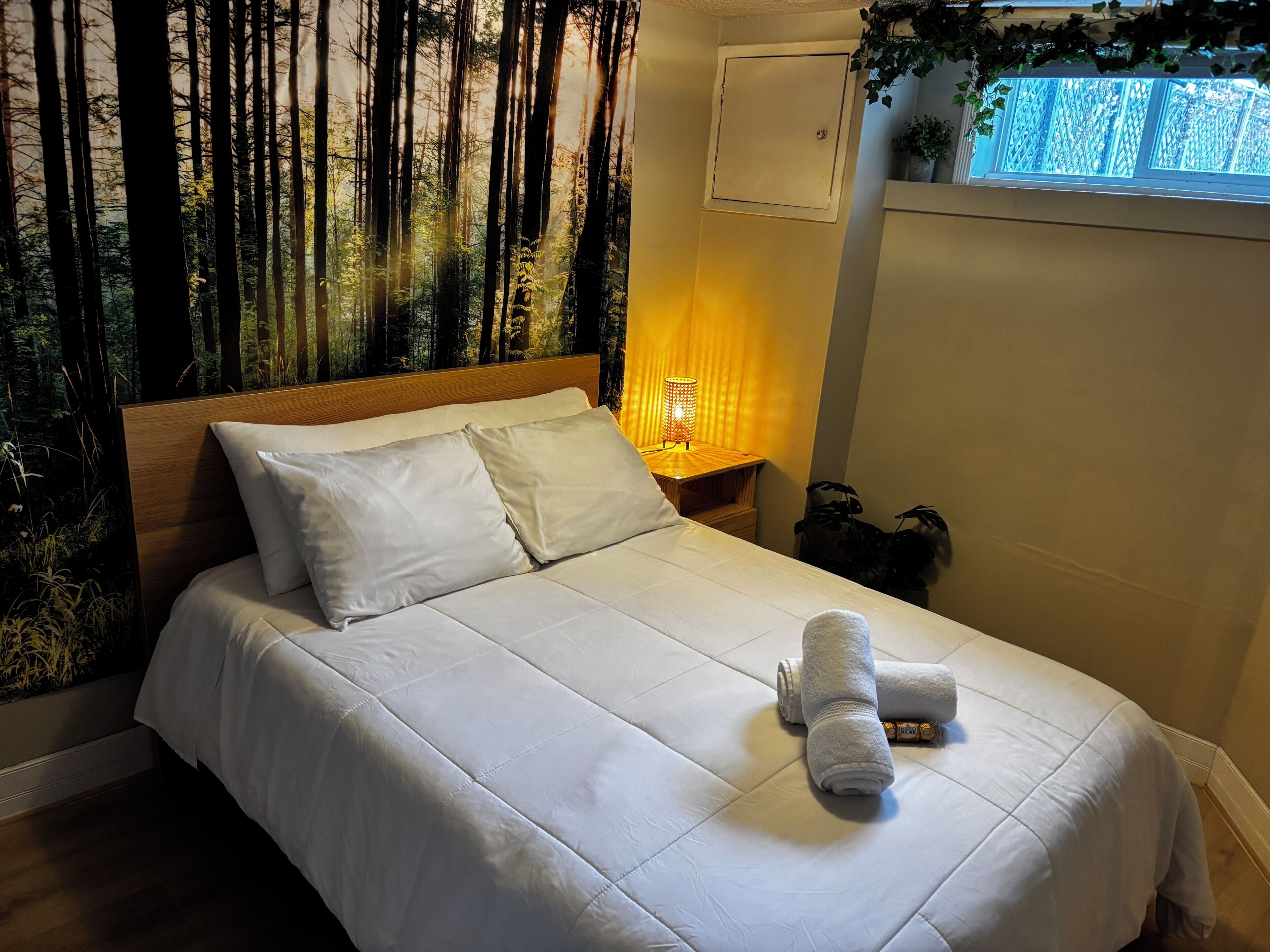 Basic Double Room | Memory foam beds, desk, laptop workspace, blackout drapes