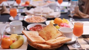 Daily continental breakfast for a fee