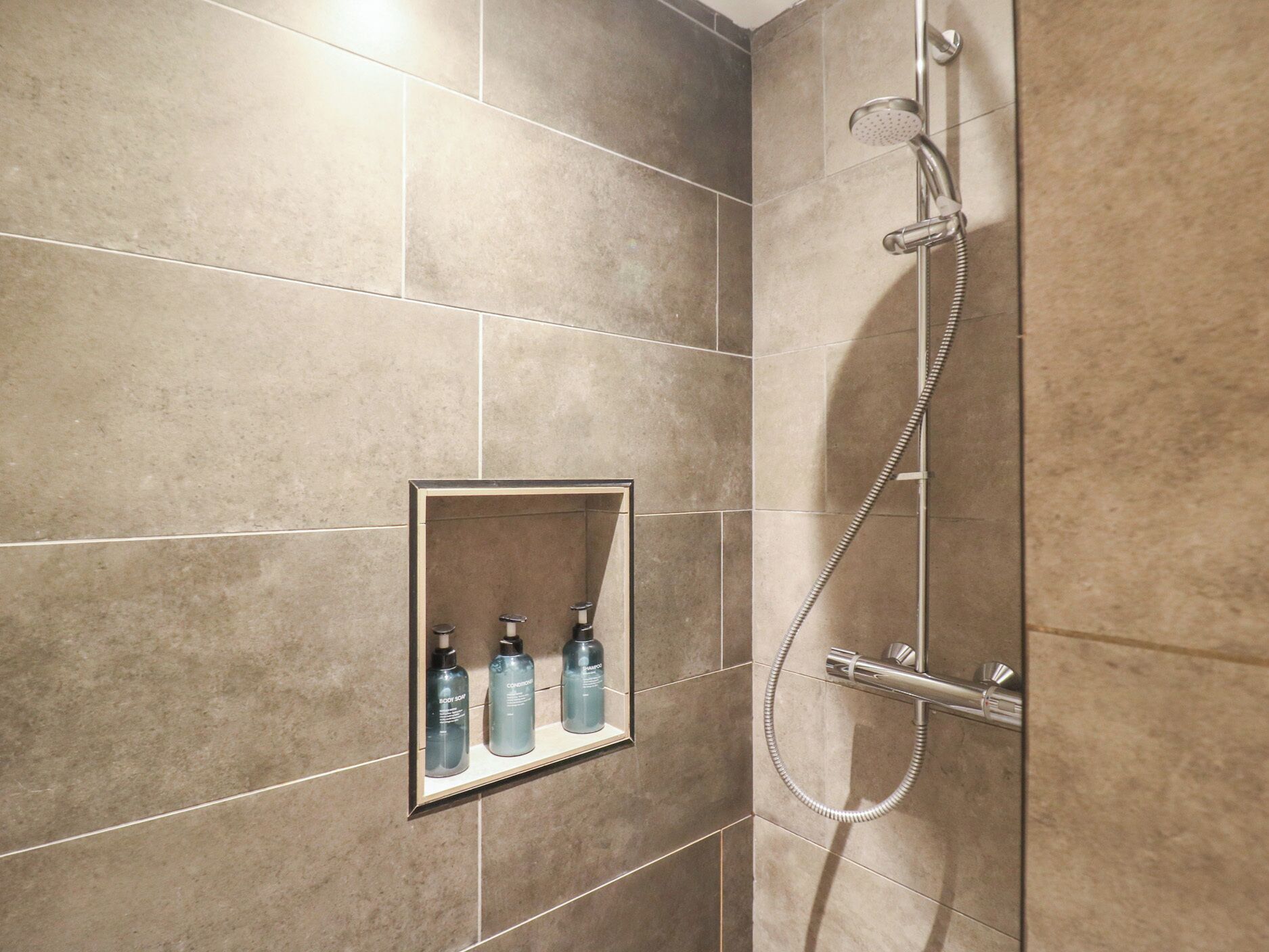 Shower, hair dryer