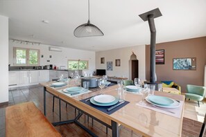 Dining - Fully Equipped House with Pool, Stunning Views & Peaceful Setting (Belpech)