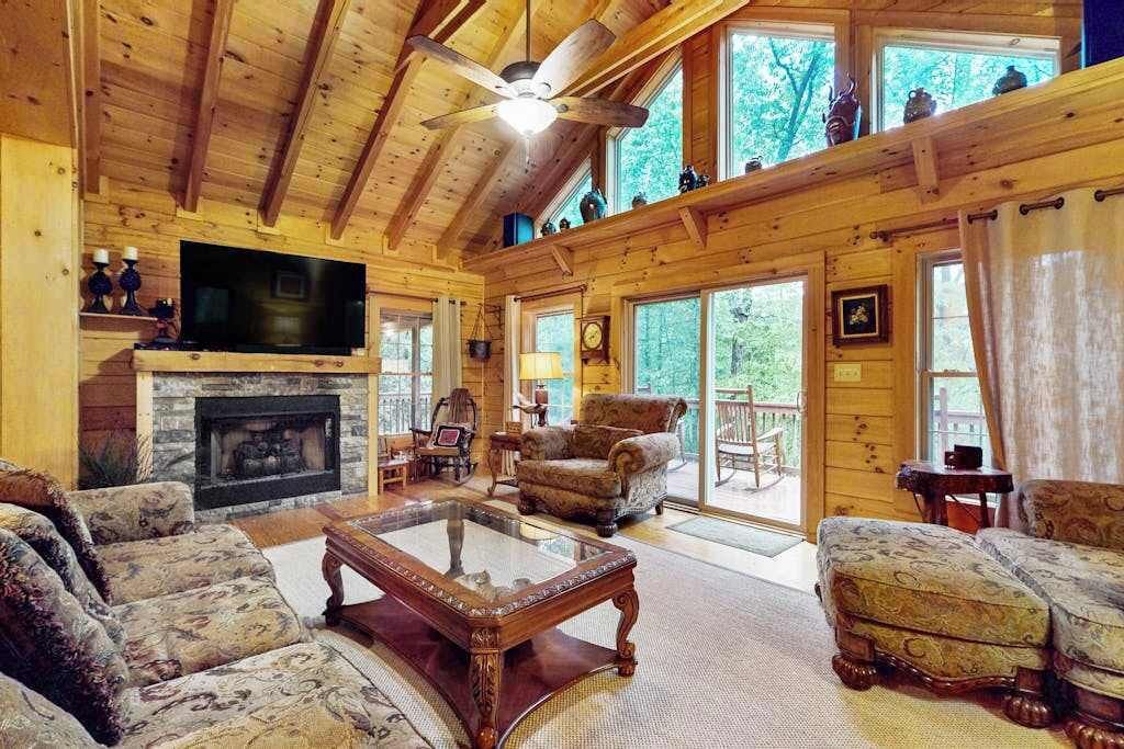 TV, fireplace, DVD player, foosball
