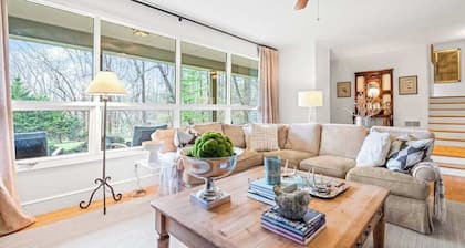 Camp Rockmont retreat with hot tub, game room, & outdoor fireplace