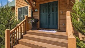 Exterior detail - Cozy yet Spacious – Game Room – Double-sided Fireplace (Pigeon Forge)