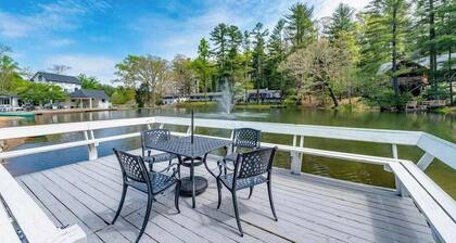 Lakeview pet friendly studio with pool, fire pit, canoes & paddle boats, & WiFi