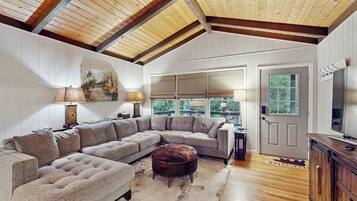 TV, fireplace, offices