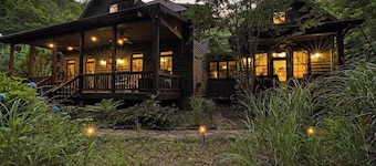 Embrace nature's beauty in the Great Smoky Mountains with patio