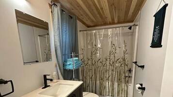 Serviettes fournies, savon, papier toilette