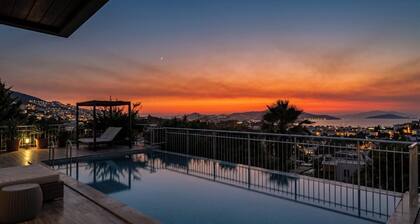 Fully Private Duplex Designer Villa with Sea Views in Bodrum