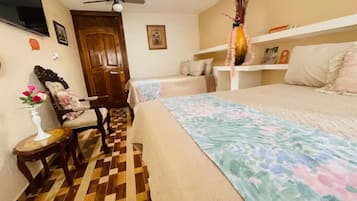 1 chambre, fer et planche à repasser, Wi-Fi, literie fournie