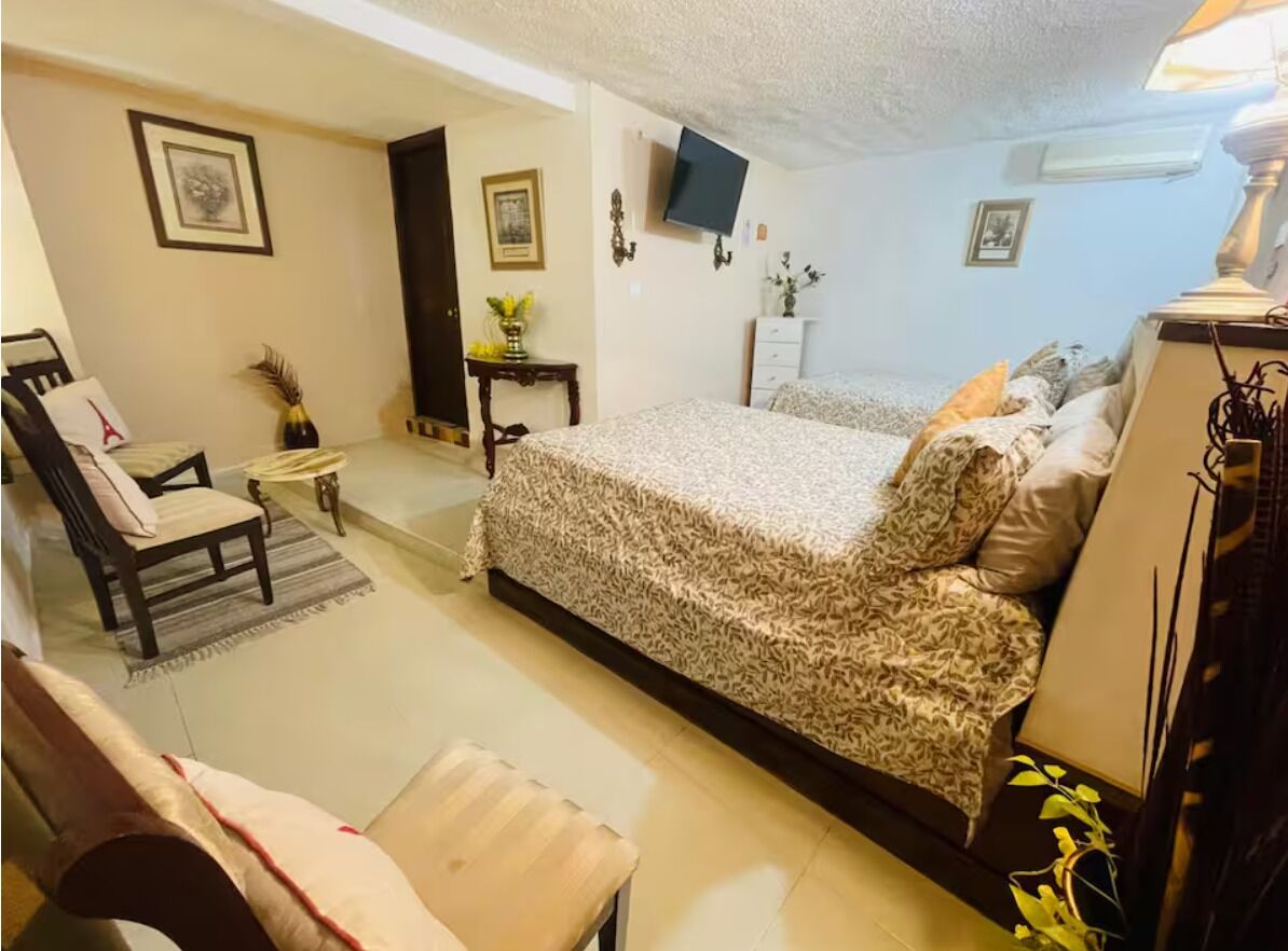 1 chambre, fer et planche à repasser, Wi-Fi, literie fournie