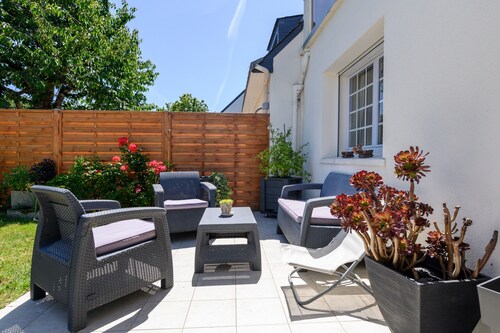 Chambre d'hôtes « Un Détour Entre Mer et Campagne » avec terrasse, jardin partagés et Wi-Fi