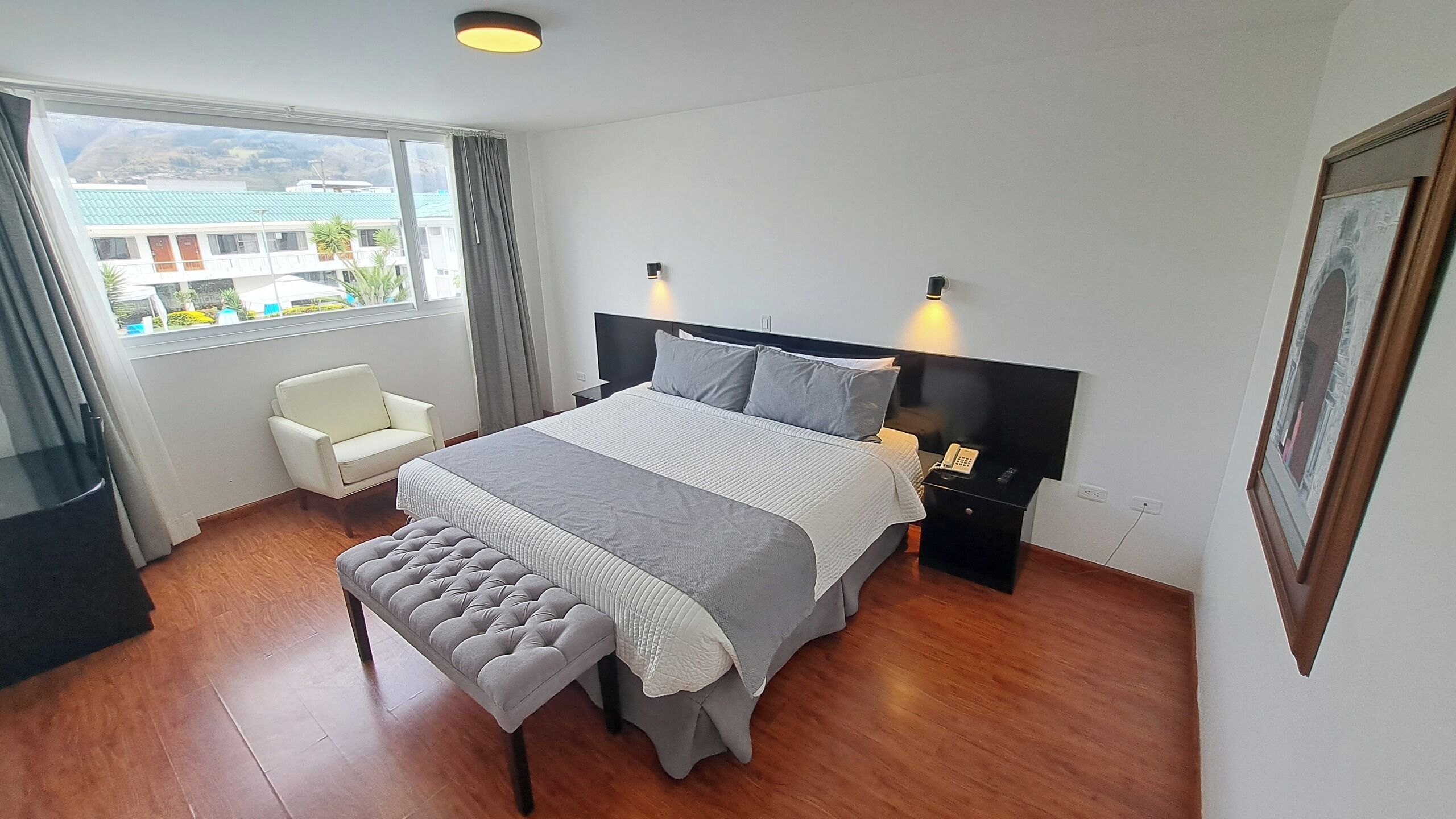 Quarto solteiro superior, vista para a cidade