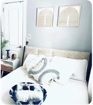 2 chambres, fer et planche à repasser, Wi-Fi, draps fournis