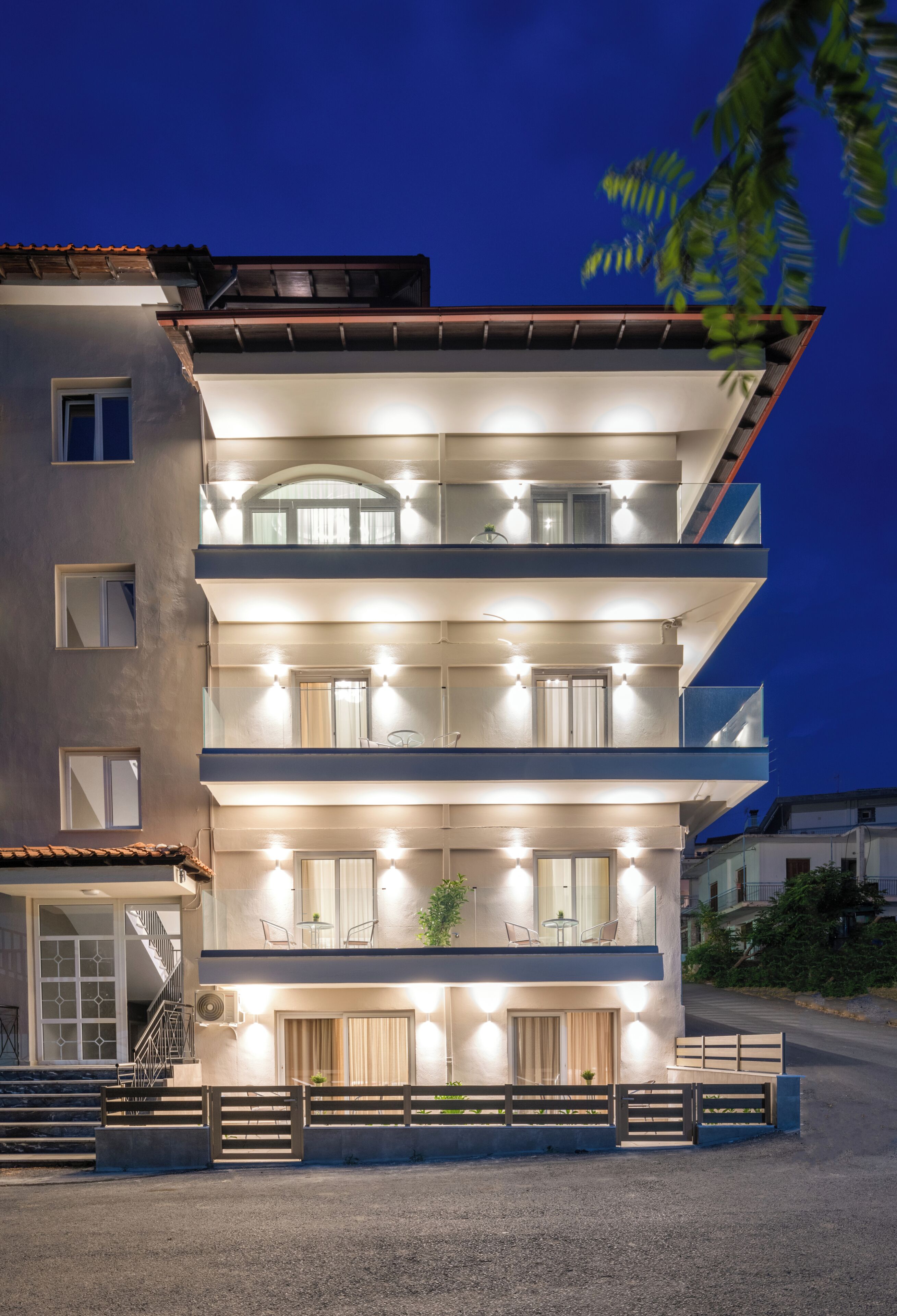 Façade de l’hébergement - soirée/nuit