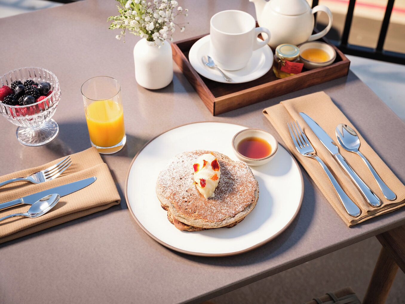 Petit déjeuner servi tous les jours en supplément