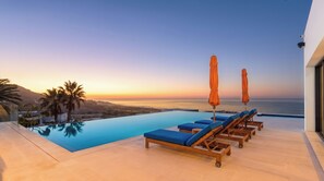 Outdoor pool, a heated pool - Stunning 5BR Oceanview Villa - Private Pool Haven w/ Golf Cart (Cabo San Lucas)