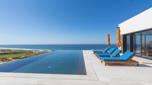 Outdoor pool, a heated pool - Stunning 5BR Oceanview Villa - Private Pool Haven w/ Golf Cart (Cabo San Lucas)