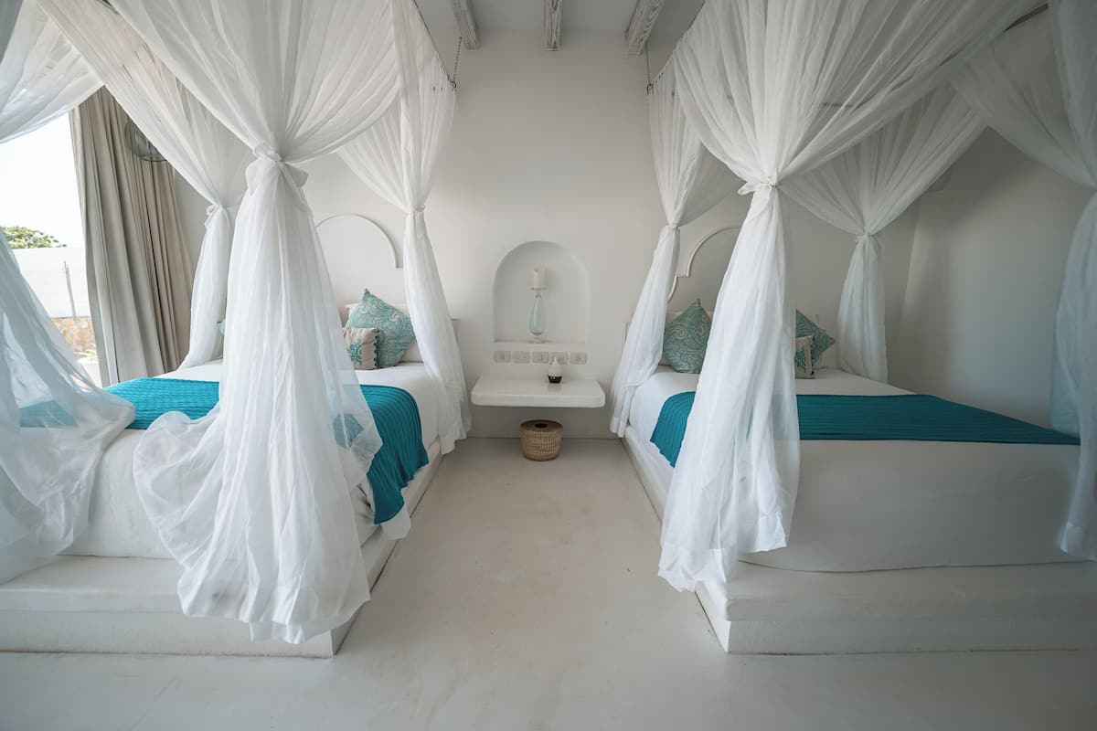 Double Room, Balcony, Partial Sea View | Premium bedding, down comforters, blackout drapes, WiFi (free)