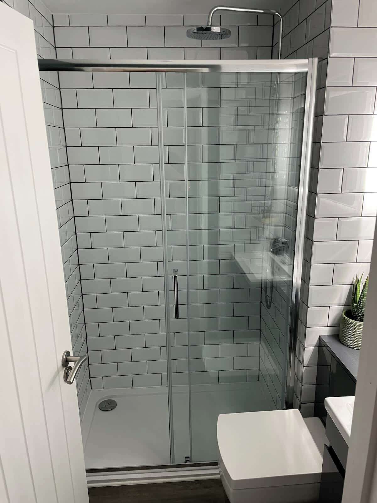 Shower, hair dryer