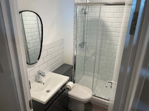Shower, hair dryer