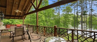Lakefront Lodge w Dock, Fire Pit & Views!