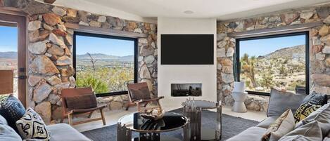 TV, books, stereo
