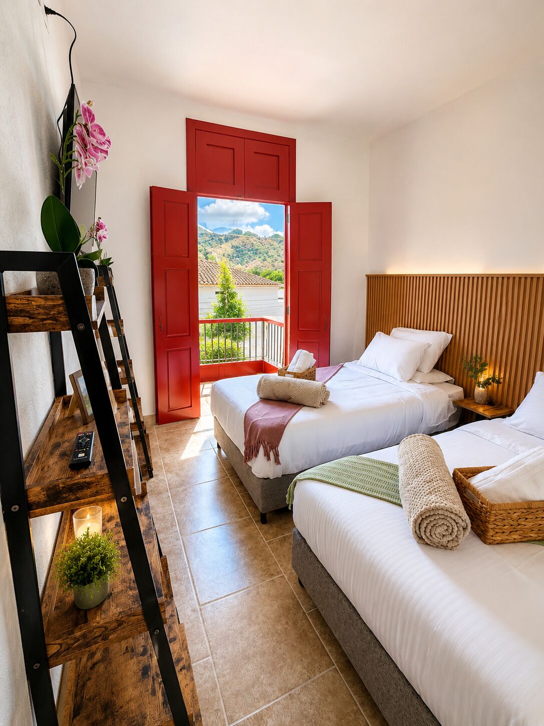 Comfort Twin kamer, uitzicht op bergen | Gratis wifi