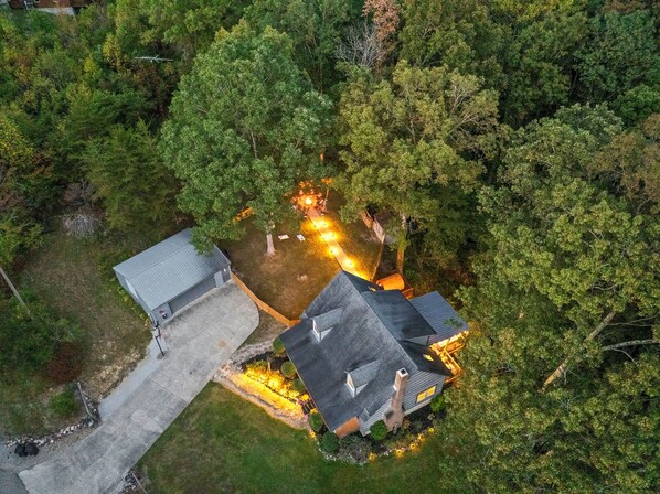Exterior - Luxe Dog-Friendly Cabin w/ Hot Tub,Sauna,Game Room (Logan)