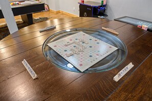Games room - Luxe Dog-Friendly Cabin w/ Hot Tub,Sauna,Game Room (Logan)