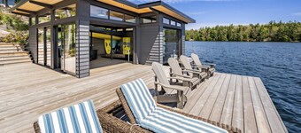 Lake Joseph, newly built, 5-Bedroom, Gym, boathouse, rooftop deck - fire table