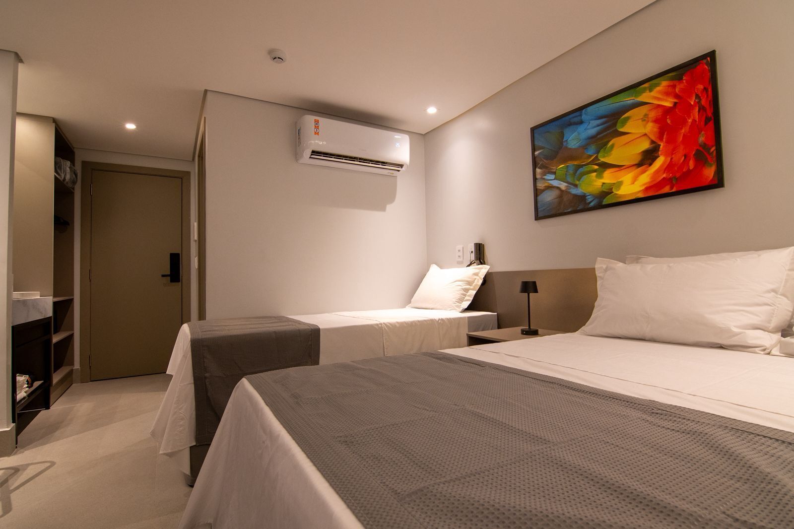 In-room safe, desk, laptop workspace, iron/ironing board