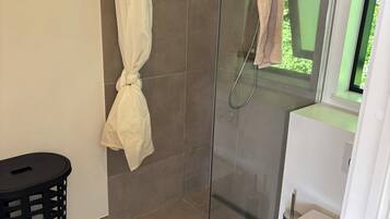 Shower, hair dryer