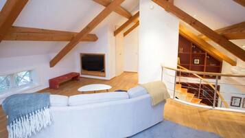 Fernseher, Kamin