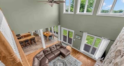 Large country place on acreage with pond and plenty of room.