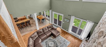 Large country place on acreage with pond and plenty of room.