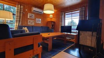 Fernseher, Kamin