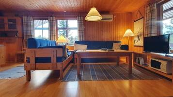 Fernseher, Kamin