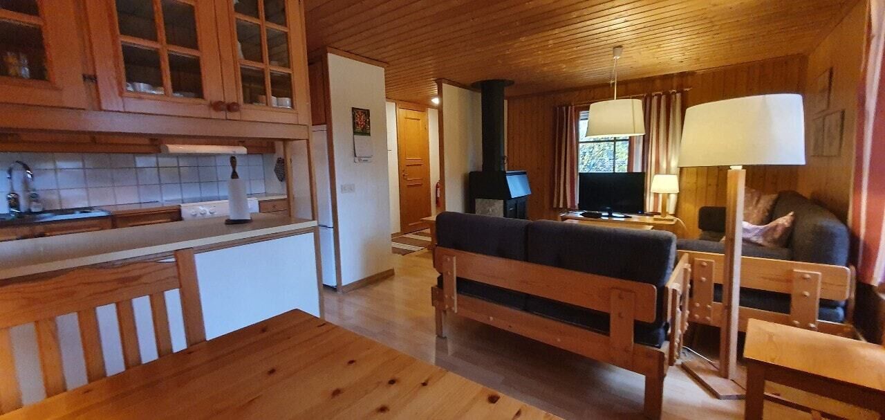 Televisie en een open haard