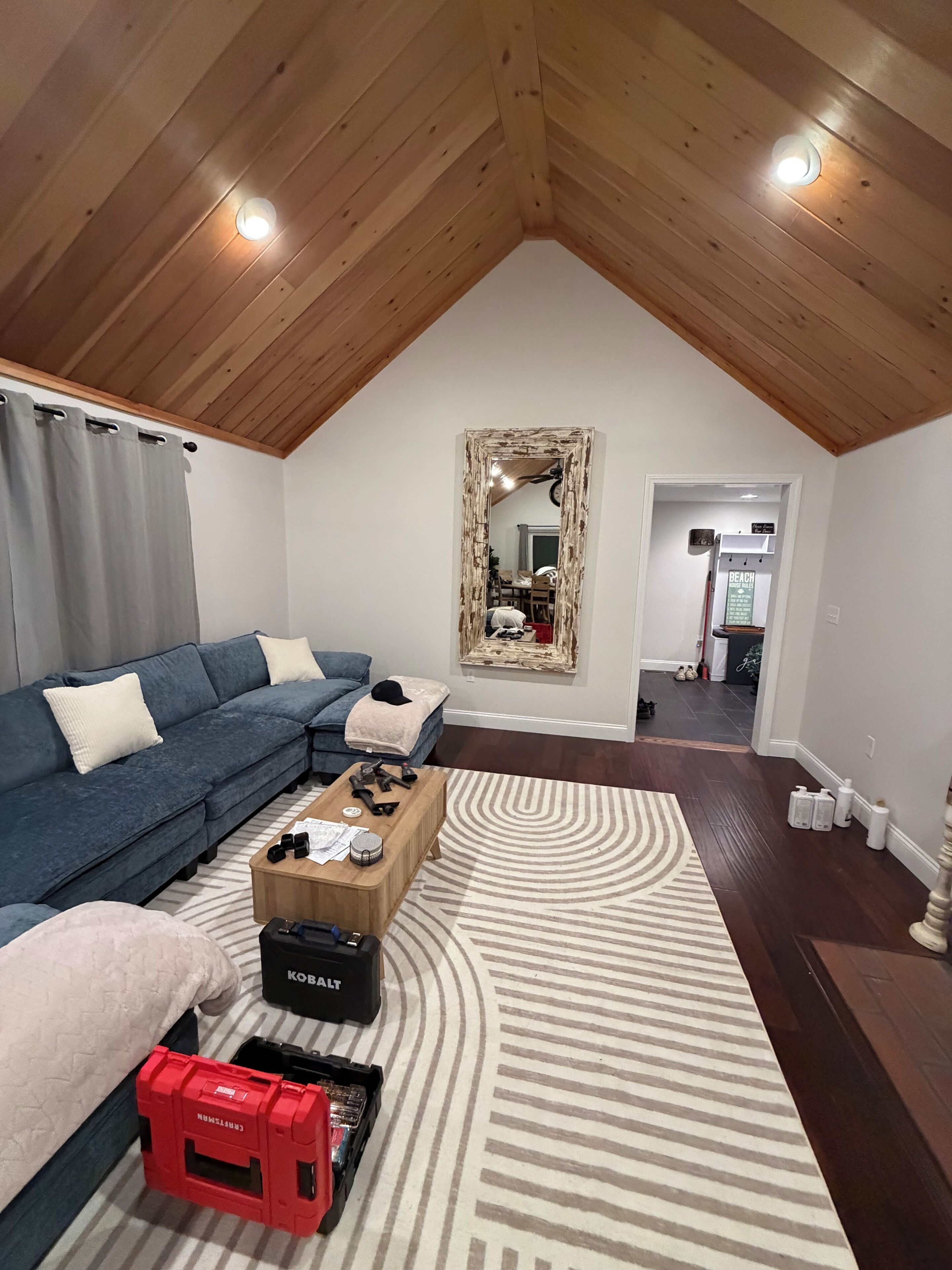 TV connectée, cheminée