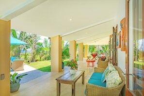 Terrace/patio - Holiday Villa 6BR Beachfront, Pool, Sauna| An Bang (Hoi An Tay)
